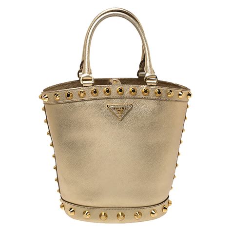 prada gold saffiano bag|Prada saffiano shopping bag.